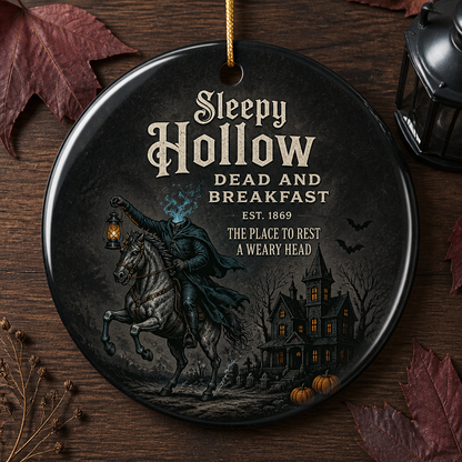 Sleepy Hollow Dead & Breakfast Ornament – Headless Horseman Halloween Keepsake, Gothic Haunted House Decor, Spooky Gift for Horror Lovers hero-6a98e96fbe65ed27b317c19c.png