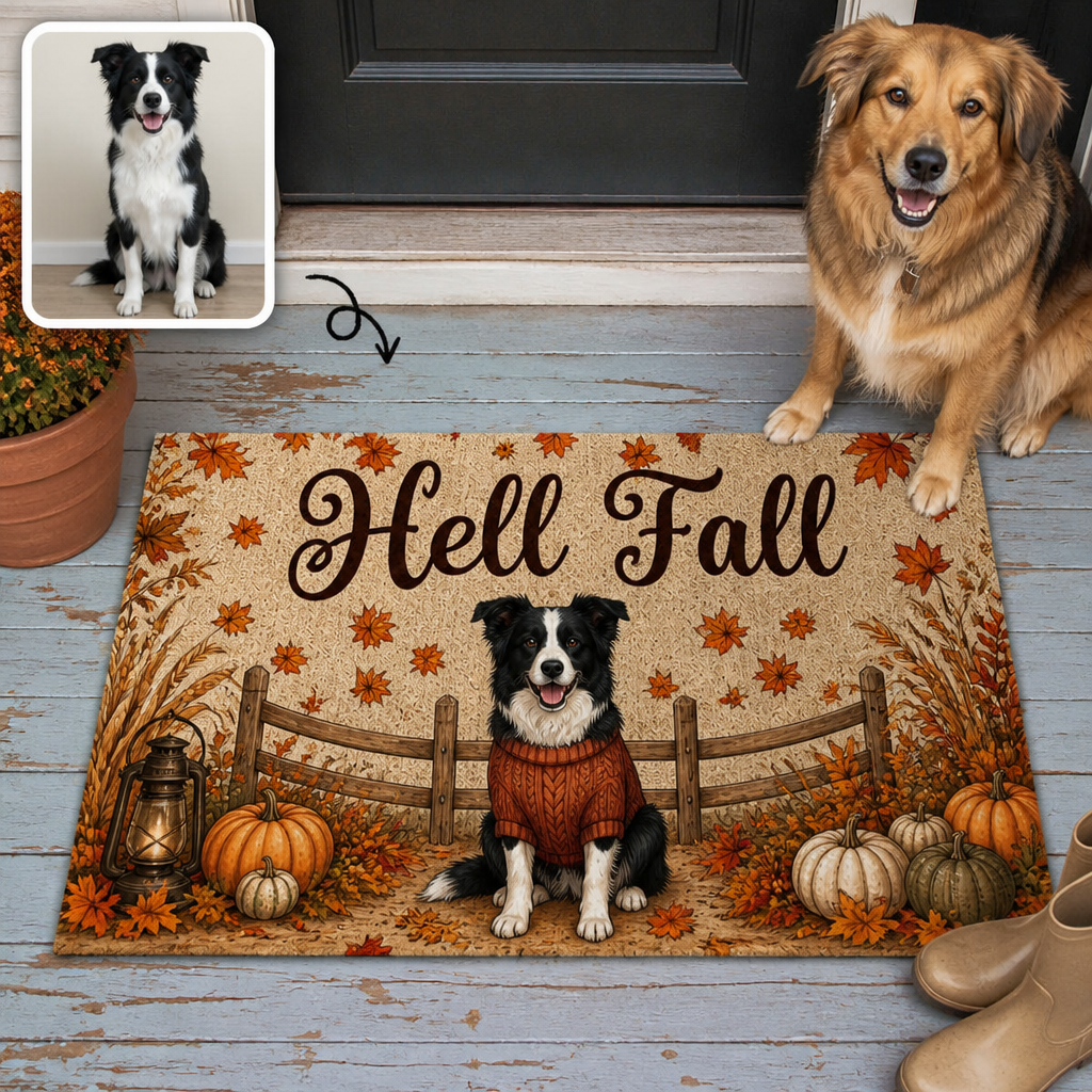 Hell Fall – Personalized Photo Doormat – Fall Gift hero-6a98ecffa0d718ff990ffeb5.png
