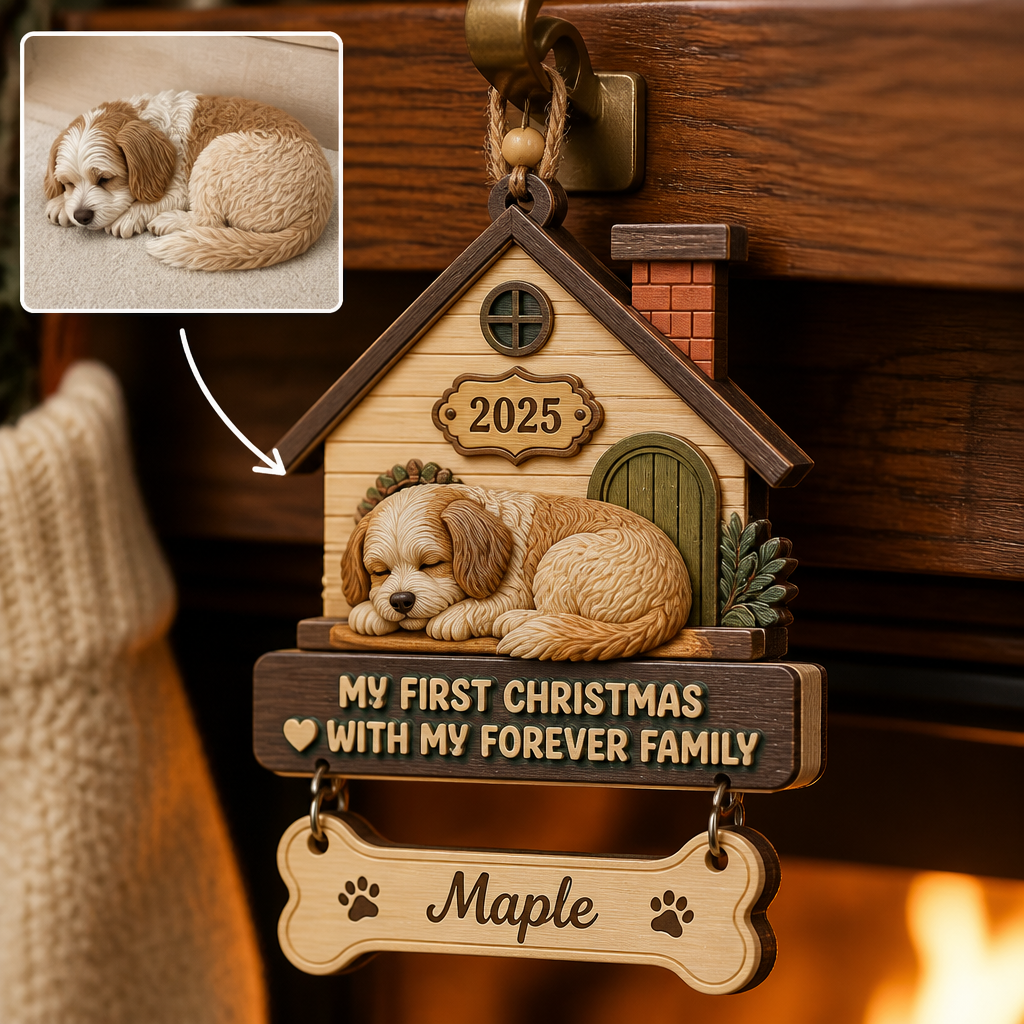 My First Christmas – Personalized Photo Personalized 3D Ornament – Christmas Gift hero-6a9a37df783ef05416248fab.png