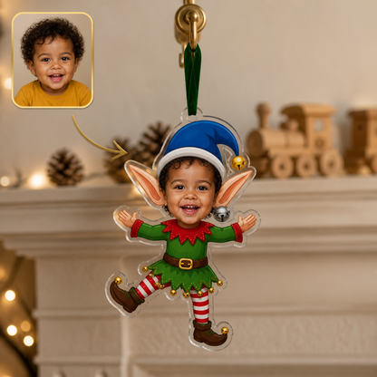 Santa’s Little Sidekick Personalized Baby Elf Ornament – Custom Photo Acrylic Christmas Tree Keepsake, Cute Holiday Gift for Baby & New Parents hero-6a9a3ed5e3c636e0ae909d7d.png