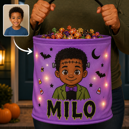 Personalized Halloween LED Light Bucket Bag – Custom Trick or Treat Candy Bag – Cute Spooky Gift for Kids hero-6a9b7fa9a3125b38d2255996.png