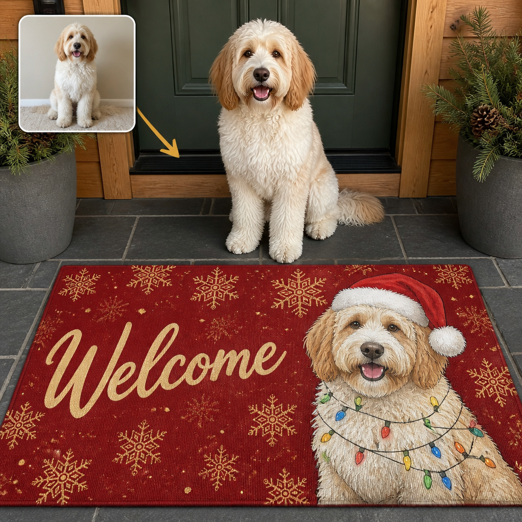 Welcome – Personalized Photo Doormat – Christmas Gift hero-6a9b80f2a3125b38d225599a.png