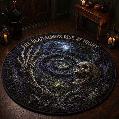 The Dead Always Rise at Night – Personalized Quilted Carpet – Halloween Gift For Family, Friends hero-6a9c388dbdbe7abf12f5c739.png