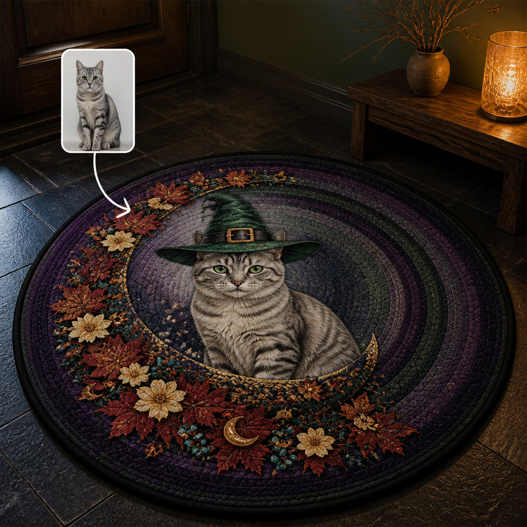 Custom Witchy Cat Rug – Personalized Pet Portrait from Photo hero-6a9e26d6d6c7d4d7590be811.png