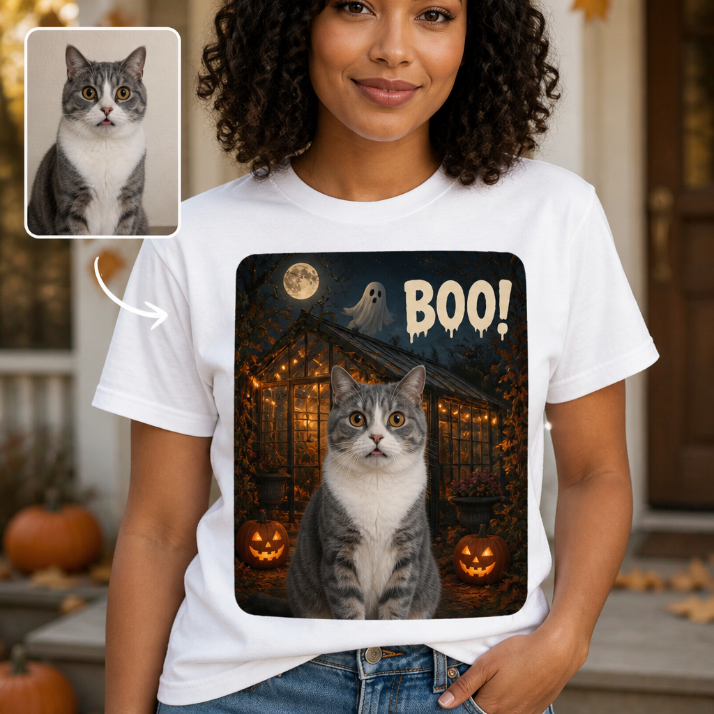 Boo! – Personalized Photo T-shirt – Halloween Gift hero-6a9e2c54f07582652aff5d07.png