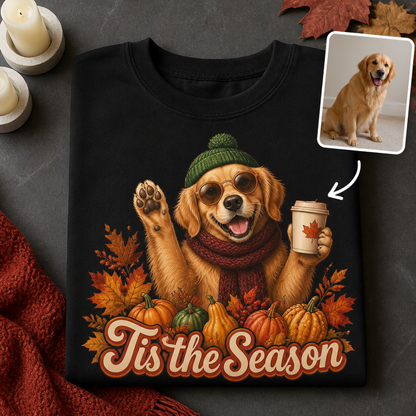 Tis the Season – Personalized Photo T-shirt – Fall Gift hero-6a9e37df10233cd3e04712ee.png