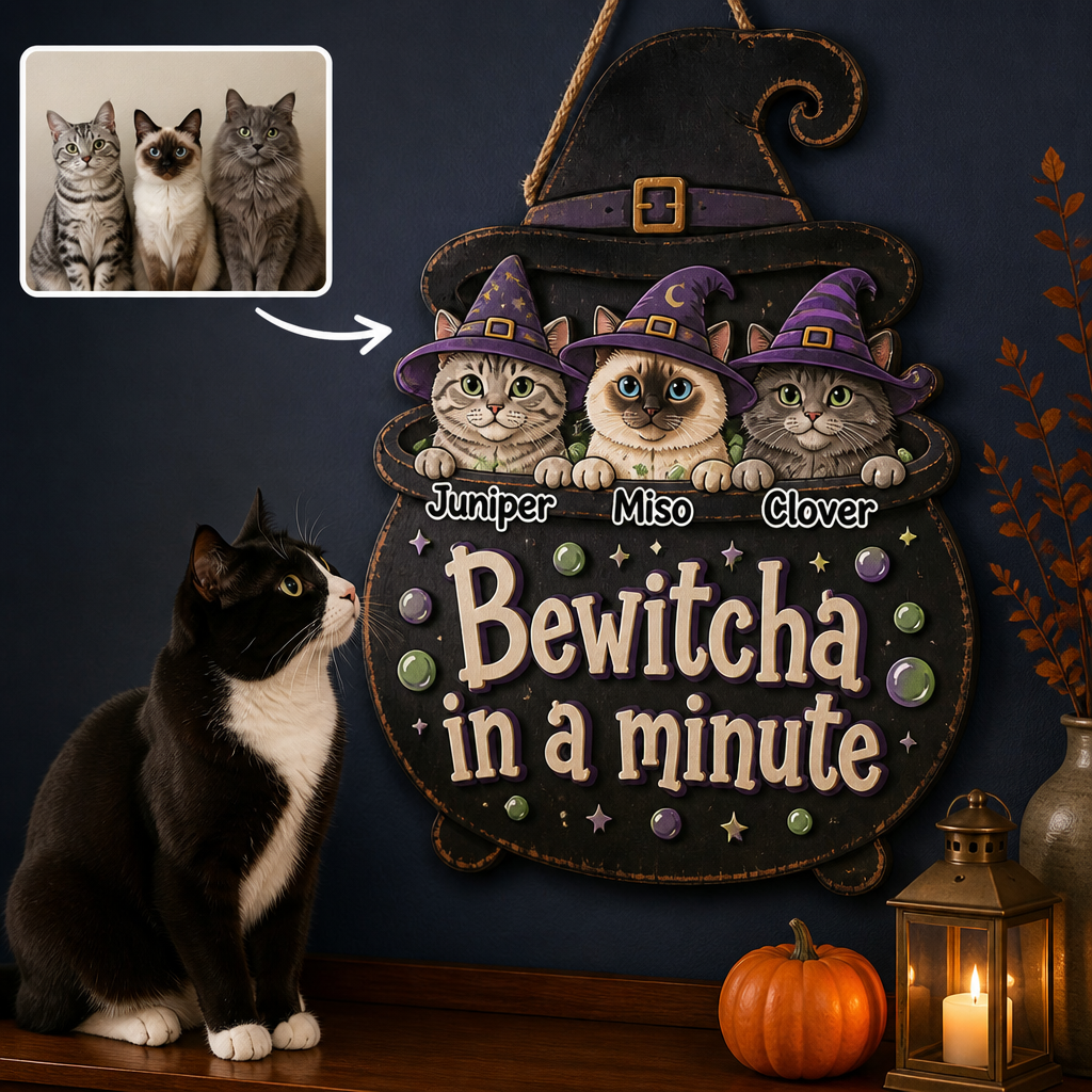 Bewitcha in a minute – Personalized Photo Wood Sign – Halloween Gift hero-6a9e382810233cd3e04712f2.png