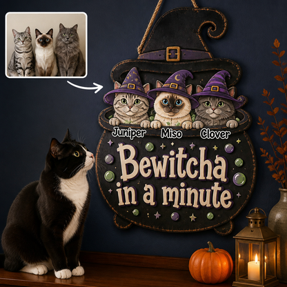 Bewitcha in a minute – Personalized Photo Wood Sign – Halloween Gift hero-6a9e382810233cd3e04712f2.png