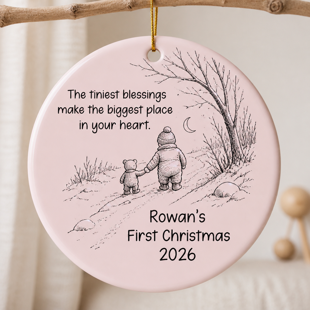 The Tiniest Blessings Make The Biggest Place In Your Heart. – Personalized Ornament – Christmas Gift For Kid, Baby hero-6aa0b728f26d56ffd7ef753b.png