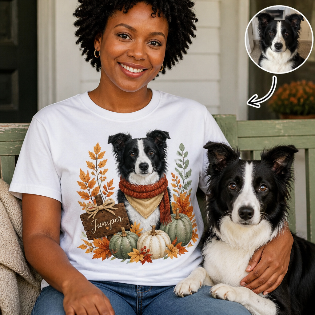 Custom Pet Portrait Shirt – Harvest Sign with Name hero-6aa0cfcea7bbc4d461708038.png