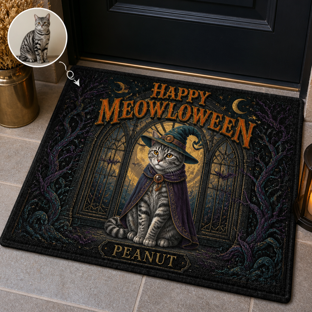Happy Meowloween Peanut – Personalized Photo Doormat – Halloween Gift hero-6aa0cff3a7bbc4d46170803e.png
