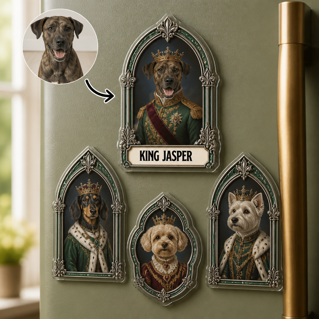King Jasper – Personalized Photo Custom Shape Fridge Magnet – Dog Lover Gift hero-6aa0d014a7bbc4d461708040.png