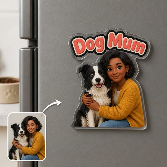 Dog Mum – Personalized Photo Custom Shape Fridge Magnet – Dog Lover Gift hero-6aa0d059a7bbc4d461708046.png