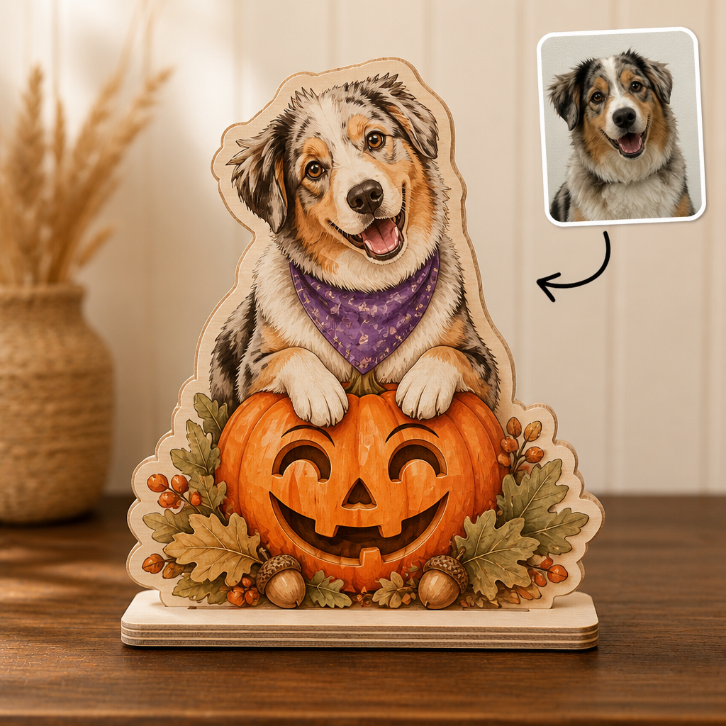 Custom Pet Pumpkin Plaque – 2-Layer Wooden Standing Decor from Photo hero-6aa8aaaf8869426ec8c672b4.png