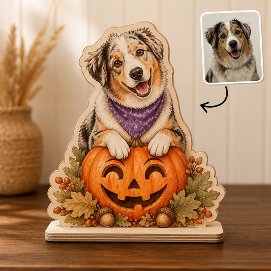 Custom Pet Pumpkin Plaque – 2-Layer Wooden Standing Decor from Photo hero-6aa8aaaf8869426ec8c672b4.png
