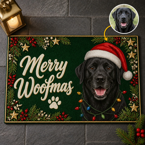 Merry Woofmas – Personalized Photo Doormat – Christmas Gift hero-6aa8aacc8869426ec8c672b6.png