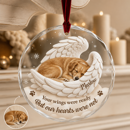 Your wings were ready – Personalized Photo Ornament – Pet Loss Gift hero-6ab0aac83beb3cd534bc5ee6.png