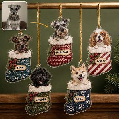 Custom Pet Stocking Ornament – Your Pet Peeking Out, Name Included hero-6ab3402c7d7b400d5df5545e.png
