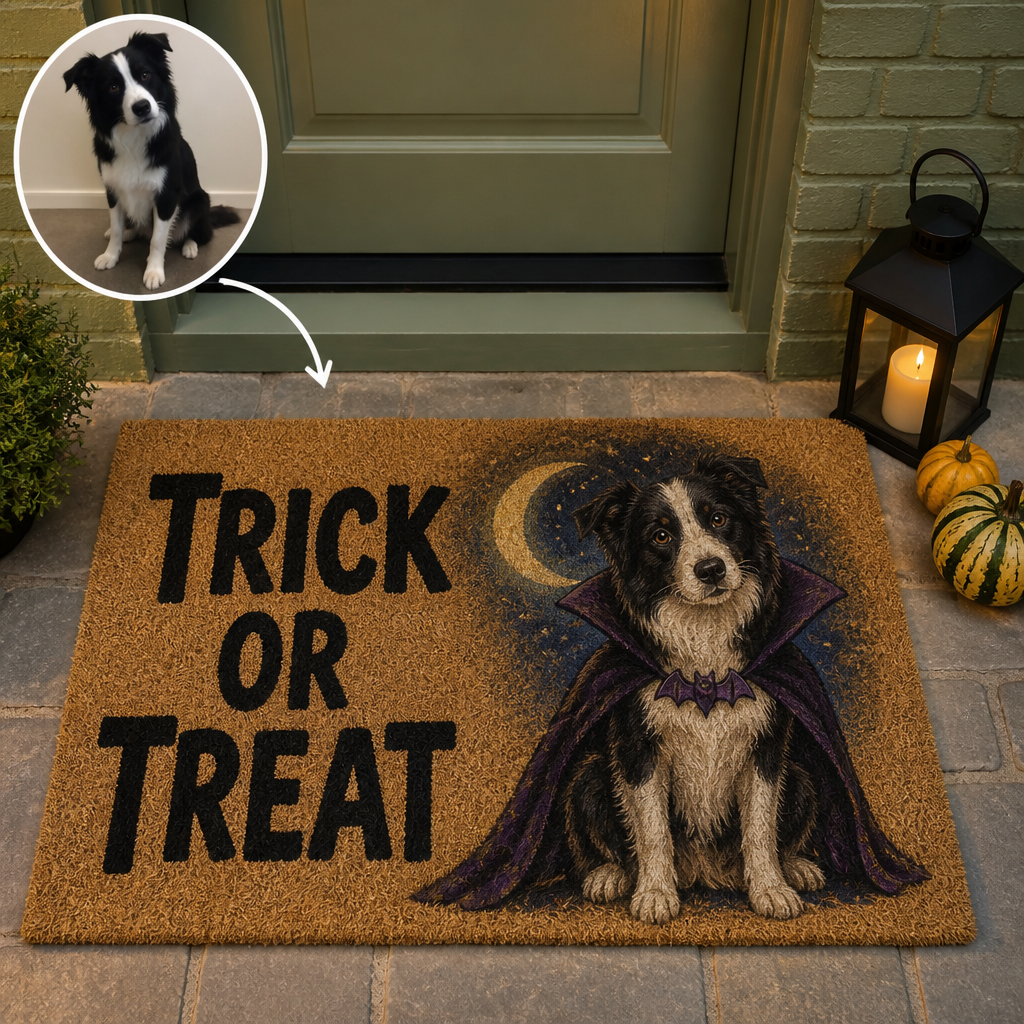 Trick or Treat – Personalized Photo Doormat – Halloween Gift hero-6ab345b87c4d05cf89987f34.png