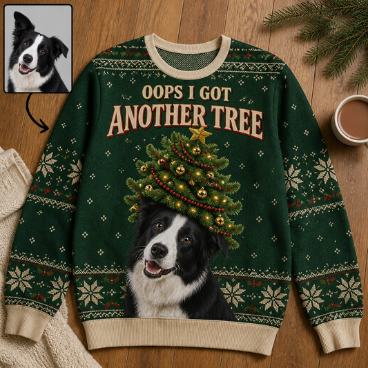 Oops I Got Another Tree – Personalized Photo Ugly Sweatshirt – Christmas Gift hero-6ab34a3c2a7f15d1cd7ece1a.png