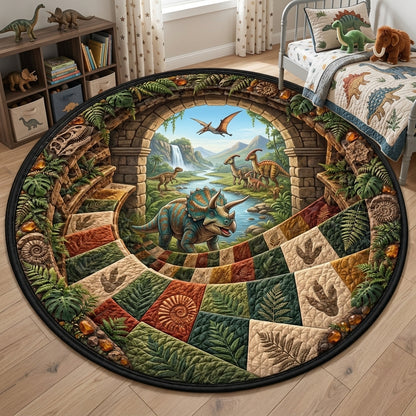 Dinosaur Valley Rug – 3D Portal Round Mat for Kids Room hero-6ab34ba62a7f15d1cd7ece2b.jpg