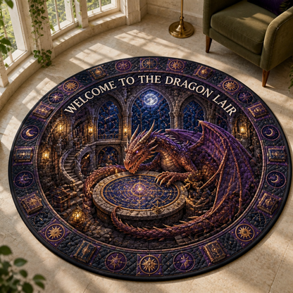 Welcome to the Dragon Lair – Personalized Quilted Carpet – Reading Lover Gift hero-6ab35654ff62c5d4acb35b1a.png