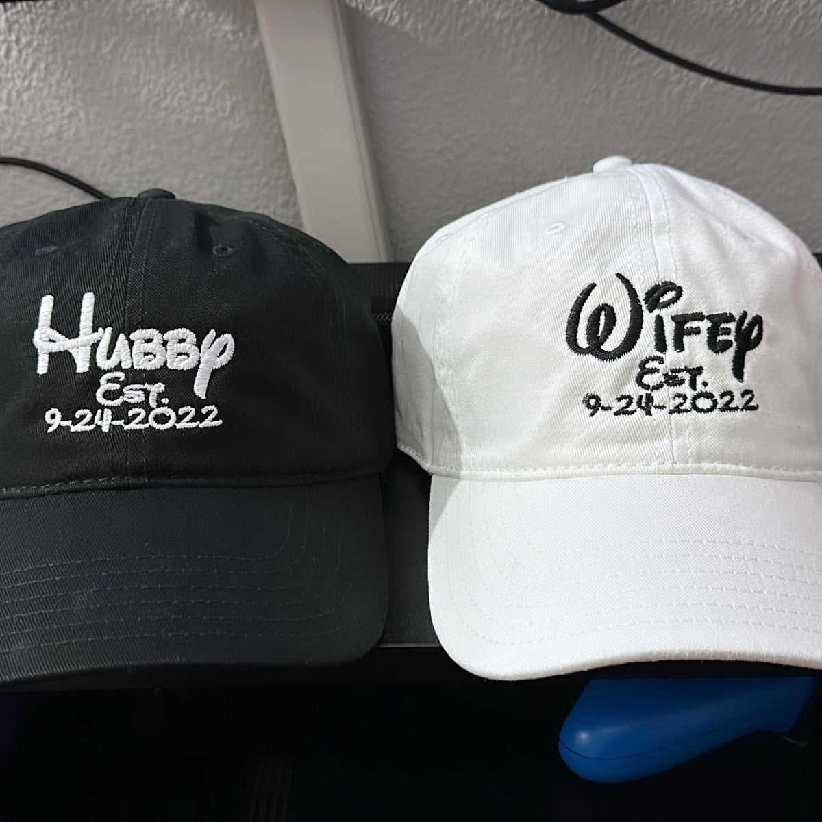 Personalized Hubby and Wifey Embroidered hat, Disney Bride, Custom hat, Just Married, Couples gift, Wedding gift, Engagement gift, Groom iap_1200x1200.4590384383_6oxkfpkd.jpg
