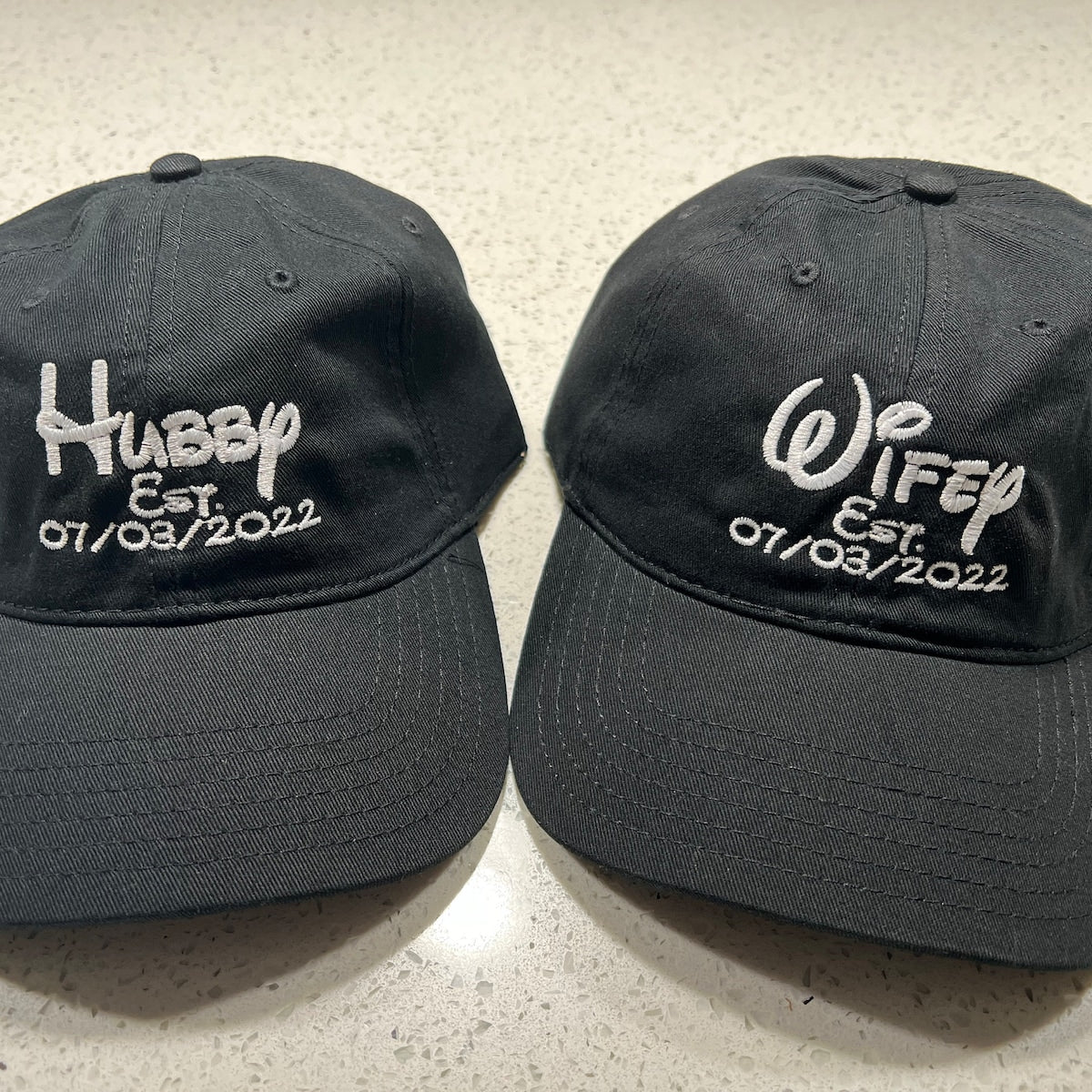 Personalized Hubby and Wifey Embroidered hat, Disney Bride, Custom hat, Just Married, Couples gift, Wedding gift, Engagement gift, Groom iap_1200x1200.5077658685_n1ext3qd.jpg