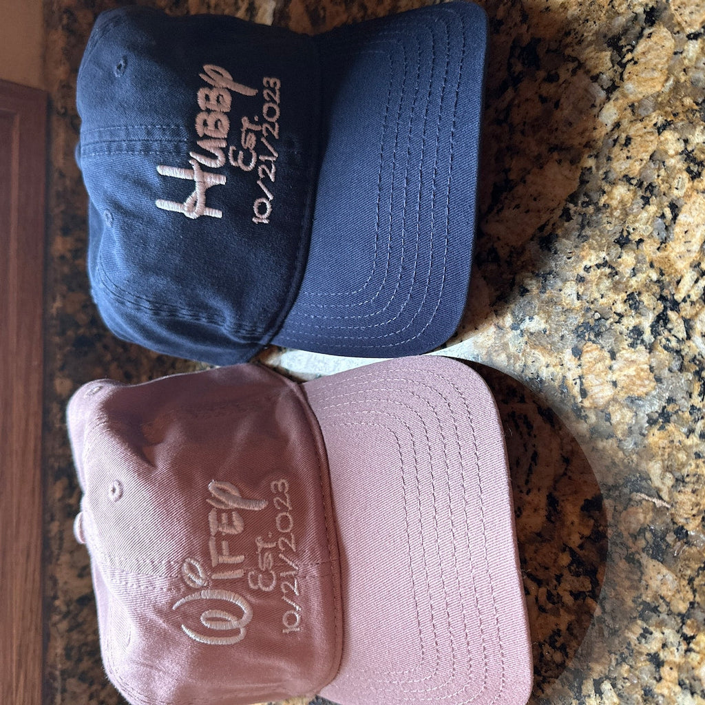 Personalized Hubby and Wifey Embroidered hat, Disney Bride, Custom hat, Just Married, Couples gift, Wedding gift, Engagement gift, Groom iap_1200x1200.5101809875_tc8e1k3p.jpg