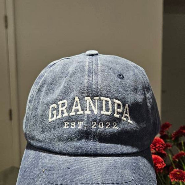Custom Embroidered Hat, Personalized Date, Vintage Baseball Hat, Gift For New Grandma Grandpa, Pregnancy Announcement, Mothers day gift iap_600x600.6279210220_3zchm2k4.jpg