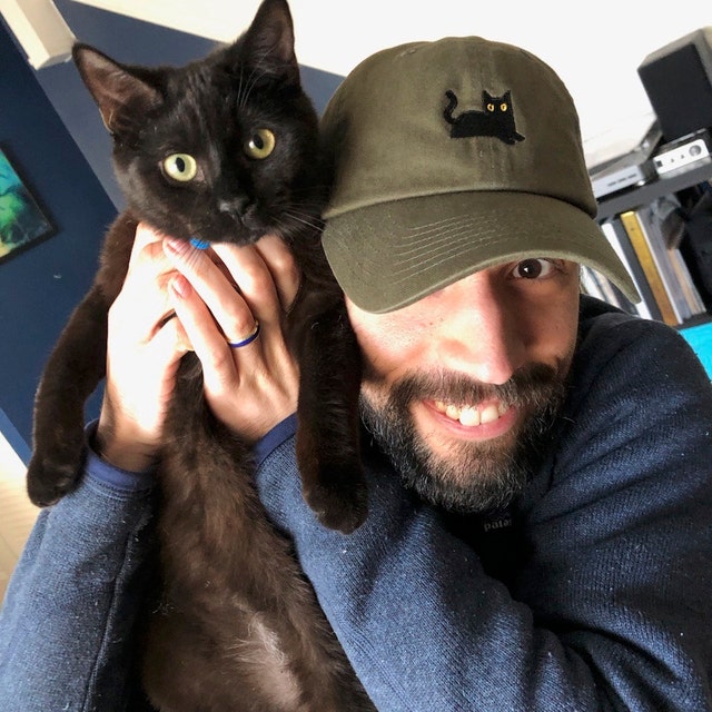 Black Cat Premium Dad Hat Personalized Embroidered Baseball Cap Cat Mom Cat Dad iap_640x640.4808561463_pyc0bk8e.jpg?v=1740565060