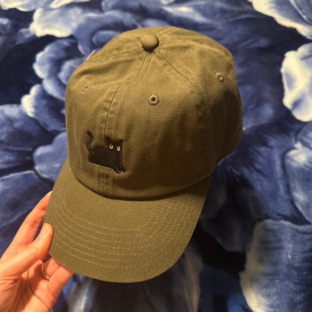 Black Cat Premium Dad Hat Personalized Embroidered Baseball Cap Cat Mom Cat Dad iap_640x640.5562507898_gy4nyrue.jpg?v=1740565061