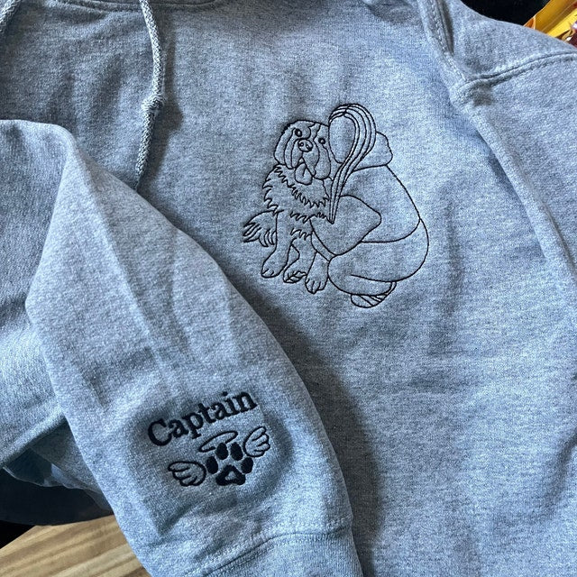 Memorial Dog Cat Embroidered Custom Embroidered Dog Dad Hoodie with Portrait from Photo, Embroidered Photo Sweatshirt, Outline Embroidered Sweatshirt, Portrait Hoodie iap_640x640.6116903589_kwiveah4.jpg?v=1743397325