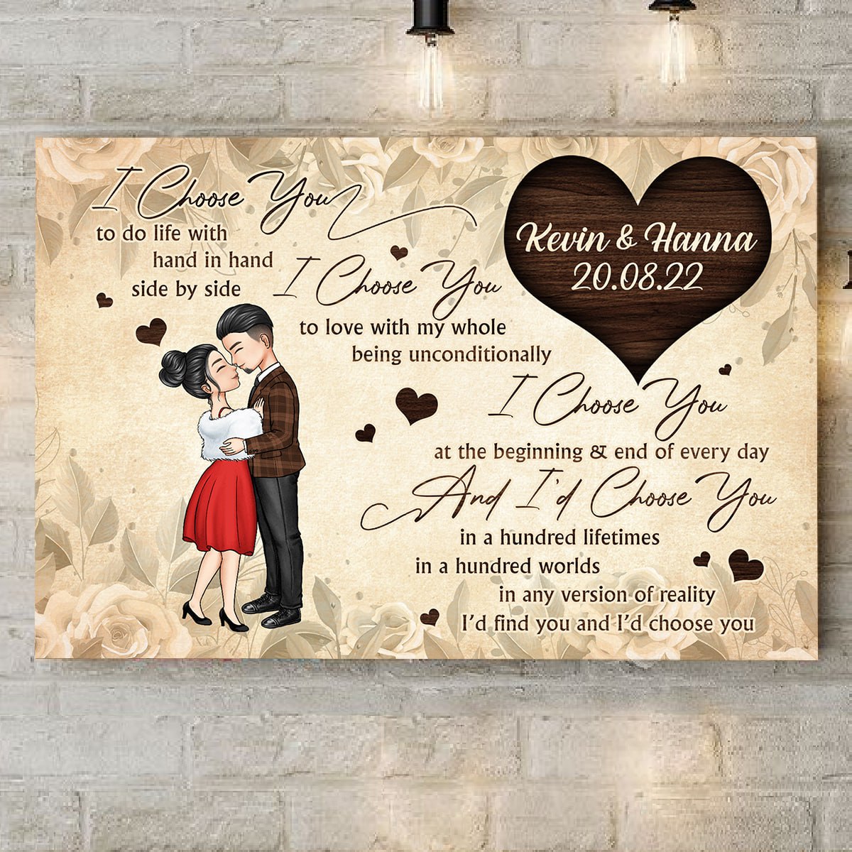 I Choose You - Anniversary, Gift For Spouse, Lover, Husband, Wife, Boyfriend, Girlfriend Canvas - Gift For Couple ichooseyoucanvas.jpg