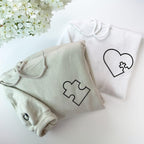 Couples Hoodies Matching Embroidered You Complete Me Heart Puzzle, His and Her Sweatshirt, Custom Initials Sleeve, Personalized Anniversary il_1140xN.6468292876_70rc.jpg