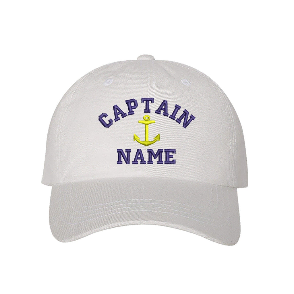 Captain Custom Embroidered Personalized CAPTAIN Dad Hat Add your Name Baseball Cap Customize your hats il_1588xN.1509105020_11xr.jpg