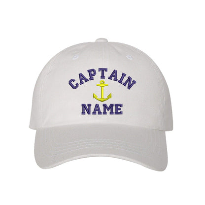 Captain Custom Embroidered Personalized CAPTAIN Dad Hat Add your Name Baseball Cap Customize your hats il_1588xN.1509105020_11xr.jpg