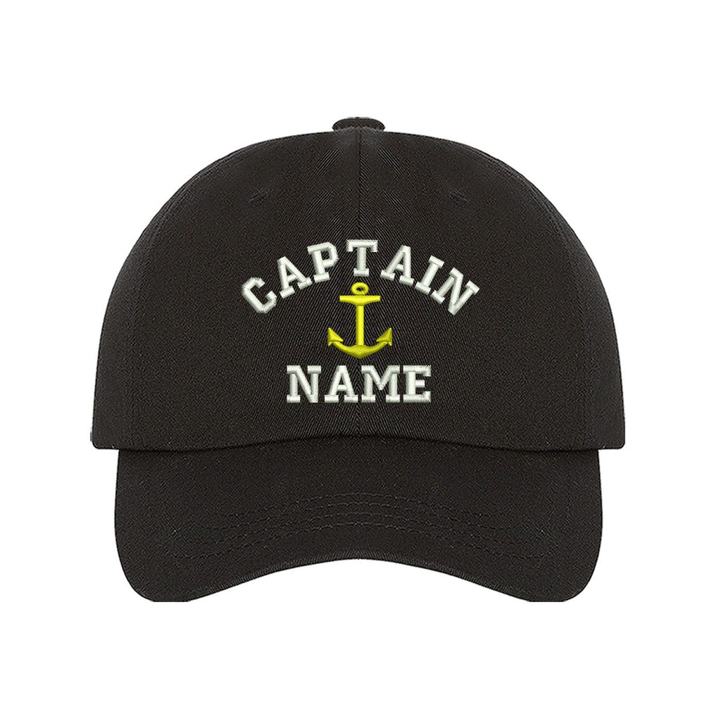 Captain Custom Embroidered Personalized CAPTAIN Dad Hat Add your Name Baseball Cap Customize your hats il_1588xN.1556567523_dnnd.jpg