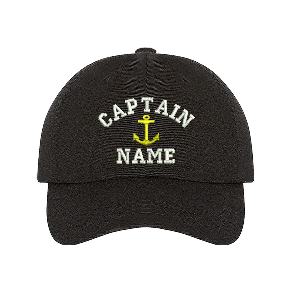 Captain Custom Embroidered Personalized CAPTAIN Dad Hat Add your Name Baseball Cap Customize your hats il_1588xN.1556567523_dnnd.jpg