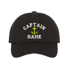 Captain Custom Embroidered Personalized CAPTAIN Dad Hat Add your Name Baseball Cap Customize your hats il_1588xN.1556567523_dnnd.jpg