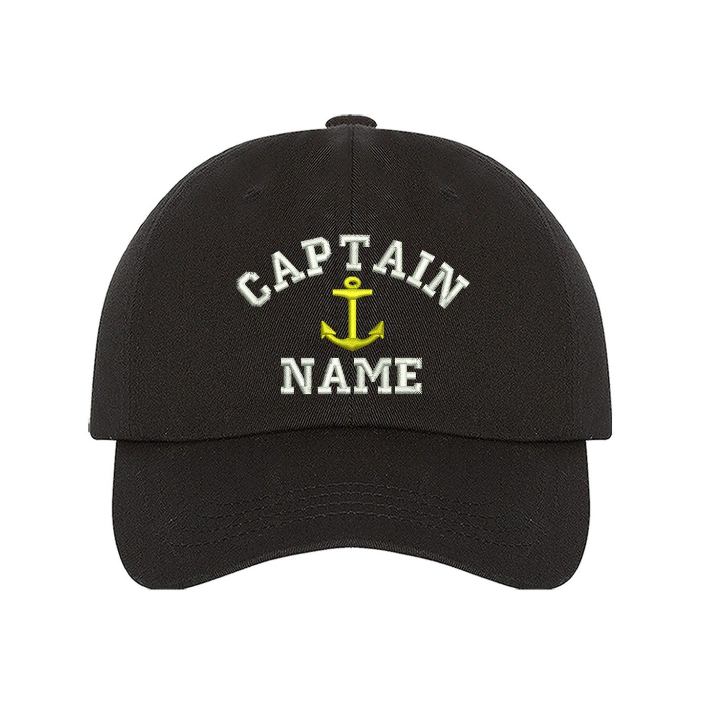 Captain Custom Embroidered Personalized CAPTAIN Dad Hat Add your Name Baseball Cap Customize your hats il_1588xN.1556567523_dnnd.jpg