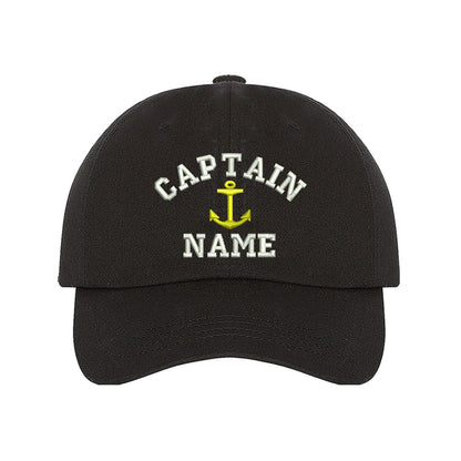 Captain Custom Embroidered Personalized CAPTAIN Dad Hat Add your Name Baseball Cap Customize your hats il_1588xN.1556567523_dnnd.jpg
