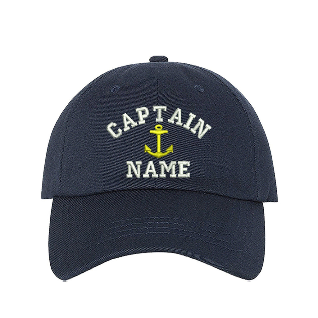 Captain Custom Embroidered Personalized CAPTAIN Dad Hat Add your Name Baseball Cap Customize your hats il_1588xN.1556567589_fsb1.jpg