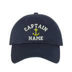 Captain Custom Embroidered Personalized CAPTAIN Dad Hat Add your Name Baseball Cap Customize your hats il_1588xN.1556567589_fsb1.jpg