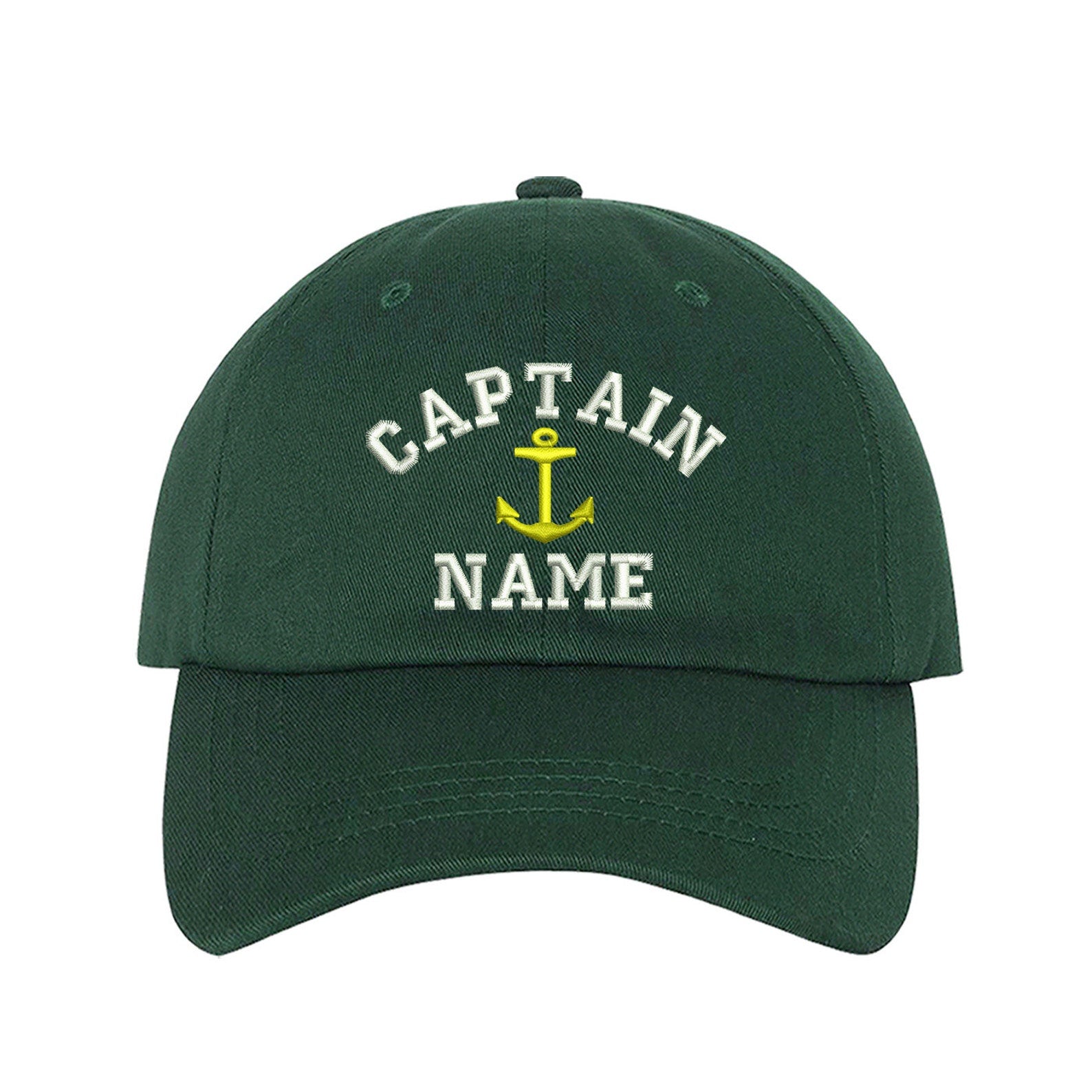 Captain Custom Embroidered Personalized CAPTAIN Dad Hat Add your Name Baseball Cap Customize your hats il_1588xN.1556570321_cz4z.jpg