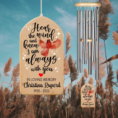 Hear The Wind And Know I Am Always With You, Red Cardinal Wind Chime Custom Sympathy, Gift for Mother Condolence Gift Loss Of Mom Dad Bro Sis il_1588xN.3826345132_9p2k_eed42a4c-cf41-49cf-9b56-9a00933244ac.jpg