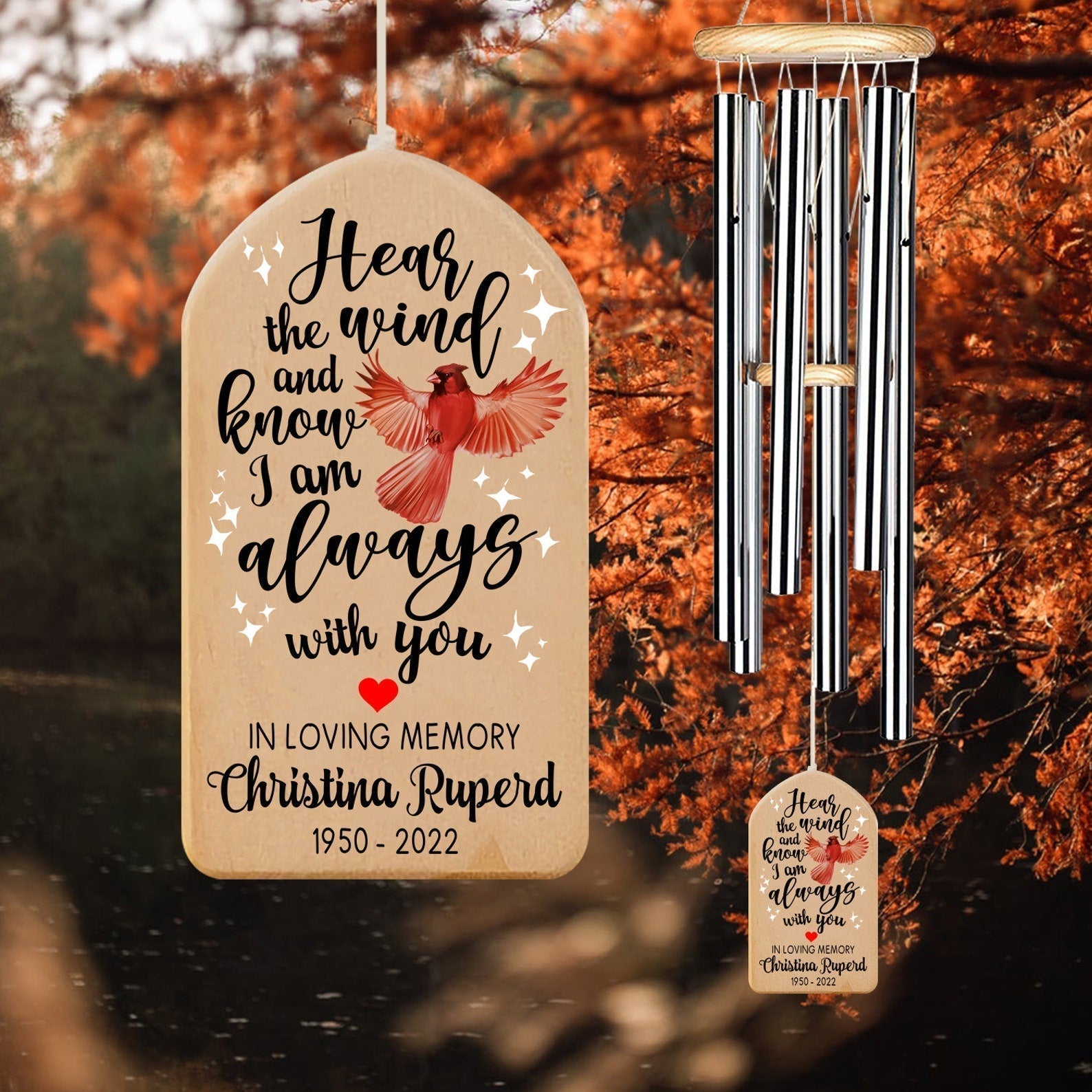 Hear The Wind And Know I Am Always With You, Red Cardinal Wind Chime Custom Sympathy, Gift for Mother Condolence Gift Loss Of Mom Dad Bro Sis il_1588xN.3873858953_2tew_5247c9b7-b1aa-4d72-a1f9-7bc0e5c3cc24.jpg