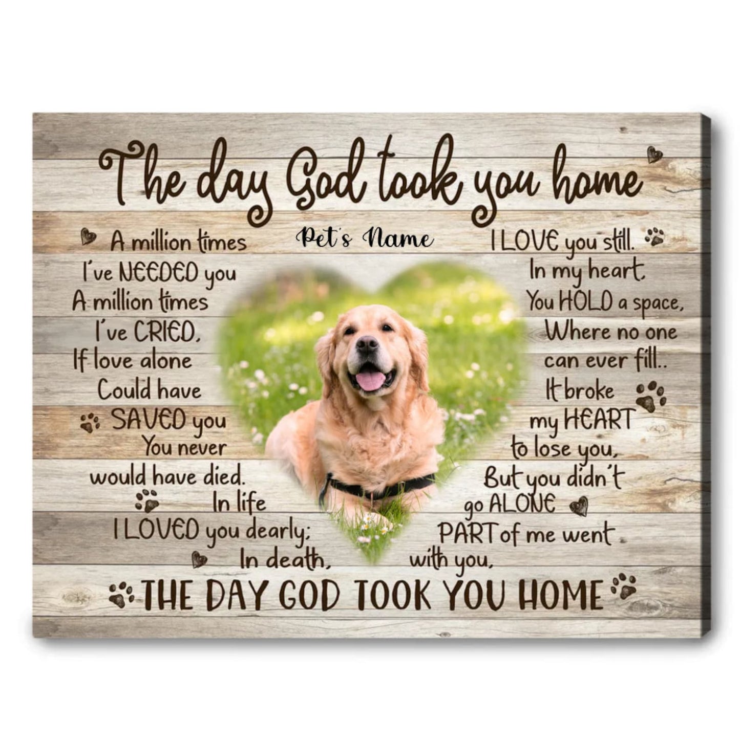 Custom Photo Pet Memorial Canvas, Dog Passed Away Gift, Pets In Remembrance, Cat Memorial Gift, Pet Loss Gifts, Loss of Dog Gift, Dog Canvas il_1588xN.4551133155_4nu8.jpg