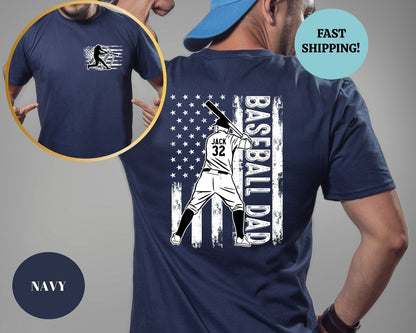 Personalized Baseball Dad Shirt, Baseball Gifts for Men, Gift for Dad, Personalized Dad Shirt, Fathers Day Gift, Fathers Day Shirt, Baseball il_1588xN.4964371892_nzta.jpg