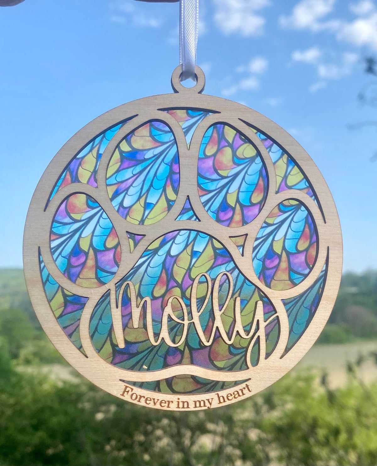 Suncatcher Paw Pet Memorial, Pet Remembrance, Loss of Pet Sympathy Gift il_1588xN.5011102881_mb1v.jpg